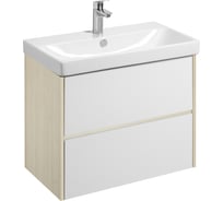 Тумба под раковину AQUATON Сканди 80 белый, дуб верона 1A283001SDB20