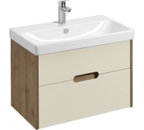Тумба под раковину AQUATON Оливия 80 бежевый, дуб велл 1A283101OLVG0