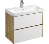 Тумба под раковину AQUATON Сканди 80 белый, дуб рустикальный 1A283001SDZ90