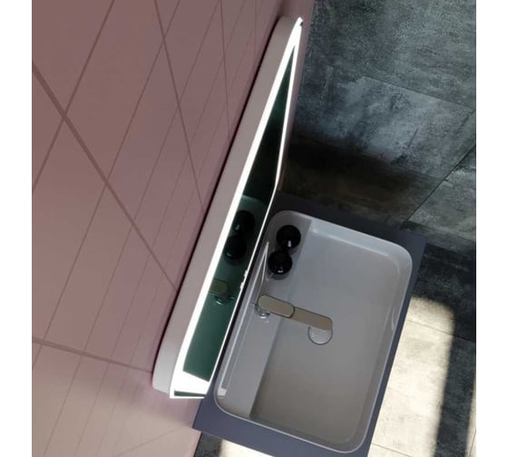 Зеркало MIXLINE Мальта-VOICE 550x800 мм, сенсорный выключатель, управление голосом, подогрев 555676