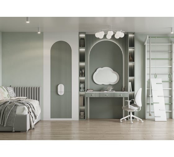 Зеркало AQUATON Каспер Облако белое, матовое 1A283602CRE20