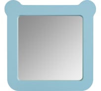 Зеркало AQUATON Каспер Мишка квадратное, голубое, матовое 1A283402CR0E0