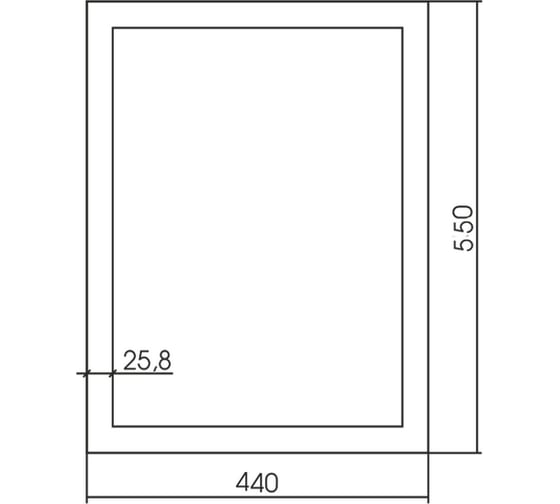 Зеркало MIXLINE "Магнат" золото 440x550 ШВ., полистирол 547295