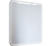 Зеркало шкаф MIXLINE "ВИКТОРИЯ" 700x800 ШВ, 2 створки, левый, светодиодная подсветка 547259
