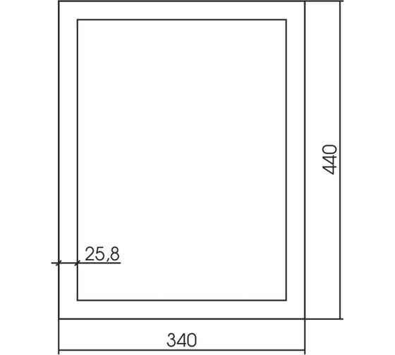 Зеркало MIXLINE "Магнат" золото 340x440 ШВ., полистирол 547294