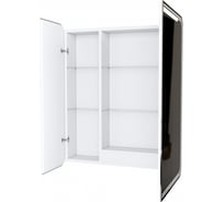 Зеркало шкаф MIXLINE "Минио" 700x800 ШВ, 2 створки, левый, светодиодная подсветка 547085