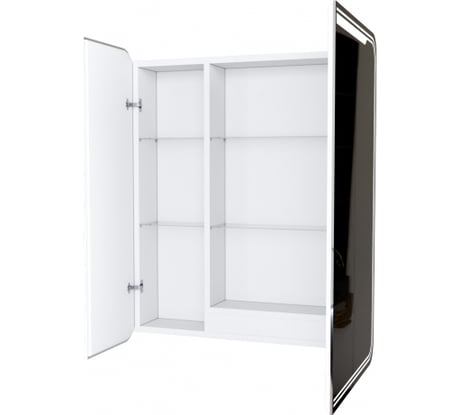 Зеркало шкаф MIXLINE "Минио" 700x800 ШВ, 2 створки, левый, светодиодная подсветка 547085