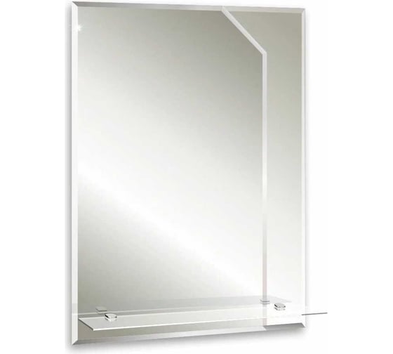 Зеркало MIXLINE "Клон" 600x800 ШВ., с полкой и фацетом 547324