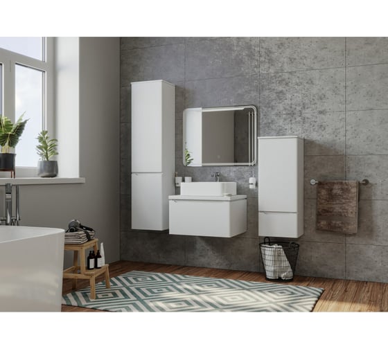 Зеркало MIXLINE "ВИКТОРИЯ" 800x800 ШВ сенсорный выключатель, светодиодная подсветка 547253