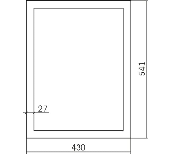 Зеркало MIXLINE "Облик" 430x541 ШВ полистирол 547299