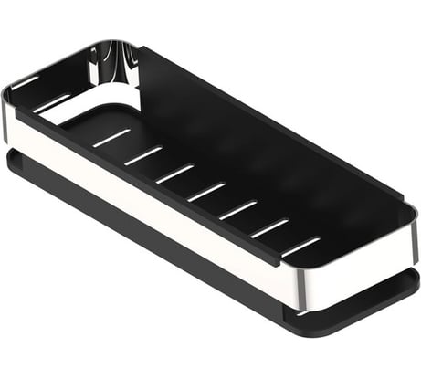 Полка IDDIS нержавеющая сталь, черная SHE13SBi44