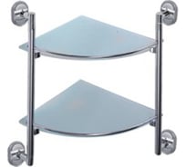 Полка Frap стеклянная, угловая 2-ярусная F1907-2 514804