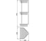 Полка Frap 3-ярусная, угловая решетка F335-2 514842 2
