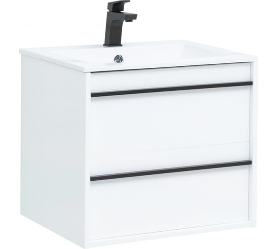 Тумба Aquanet Lino 60 белый, матовый 00253901
