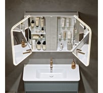 Шкаф зеркальный ALAVANN Cosmetic Light 100 белый ALV1175001