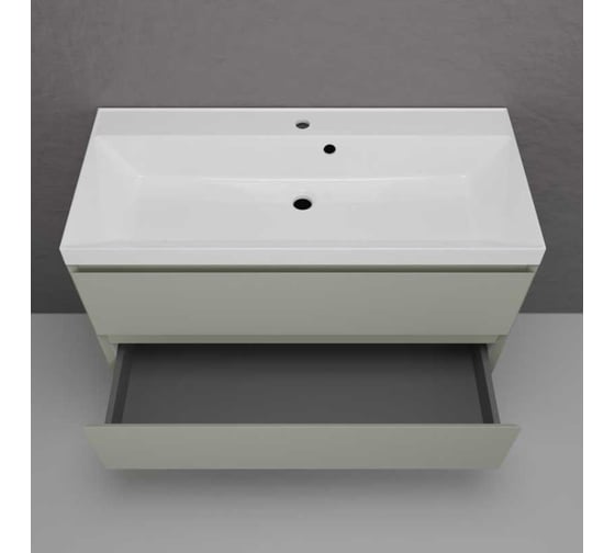 Тумба подвесная Style Line Манхэттен 60 ЭМАЛЬ под ASTI 60 2 ящика PLUS олива ЛС-00002367