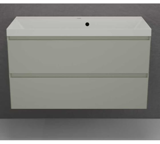 Тумба подвесная Style Line Манхэттен 70 ЭМАЛЬ под ASTI 70 2 ящика PLUS олива ЛС-00002364
