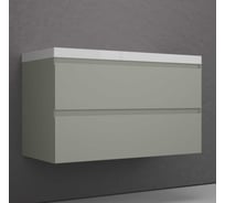 Тумба подвесная Style Line Манхэттен 80 ЭМАЛЬ под ASTI 80 2 ящика PLUS олива ЛС-00002361