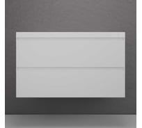 Тумба подвесная Style Line Манхэттен 100 ЭМАЛЬ под ASTI 100 2 ящика PLUS белый матовый, ЛС-00002356