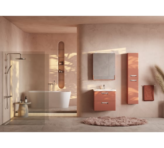 Зеркальный шкаф Roca The Gap Original 70 терракота ZRU9307841