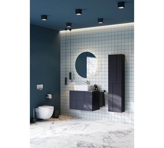 Столешница Roca Luna 80, керамогранит, серая ZRU9307771
