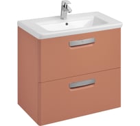 Тумба под раковину Roca The Gap Original 70, 2 ящика, терракота, ZRU9307838