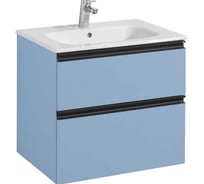 Тумба под раковину Domi 60 Roca 2 ящика, небесный синий матовый ZRU9307870