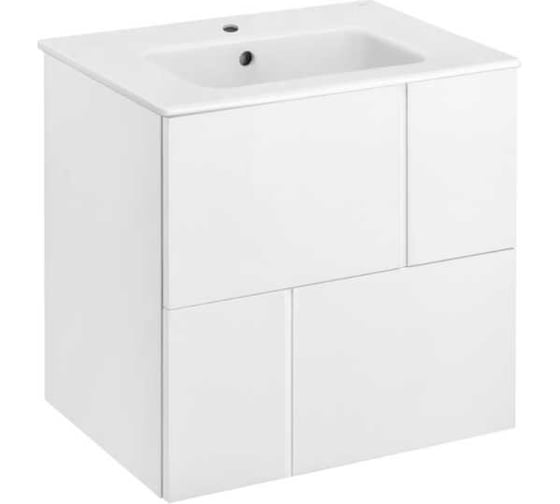 Тумба под раковину Luna 80 Roca 2 ящика, белый ZRU9307765