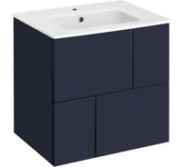 Тумба под раковину Luna 60 Roca 2 ящика, синий ZRU9307766