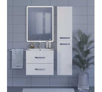 Шкаф-пенал для ванной Uperwood Foster New 36x30x160 см, подвесной, белый PFosterNEWw
