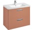 Тумба под раковину Roca The Gap Original 80, 2 ящика, терракота, ZRU9307839 1