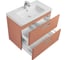 Тумба под раковину Roca The Gap Original 80, 2 ящика, терракота, ZRU9307839 2
