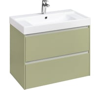 Тумба под раковину Roca Ona Olive 800 оливковый матовый, 2 ящика, ZRU9307860