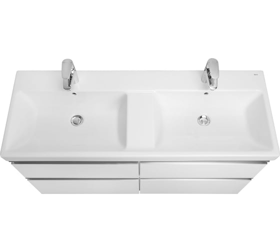 Тумба под раковину Roca The Gap 120 белый глянец 4 ящика ZRU9307637