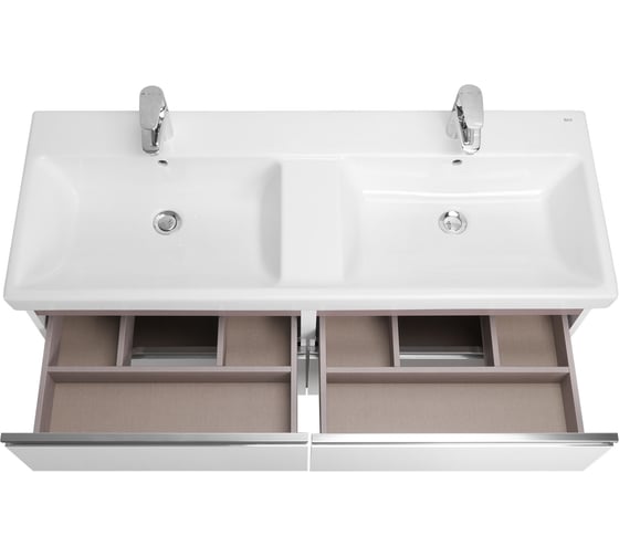 Тумба под раковину Roca The Gap 120 белый глянец 4 ящика ZRU9307637