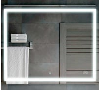Зеркало Corozo LED Барго 1000x800, часы, сенсор SD-00001187