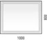Зеркало Corozo LED Барго 1000x800, часы, сенсор SD-00001187 5