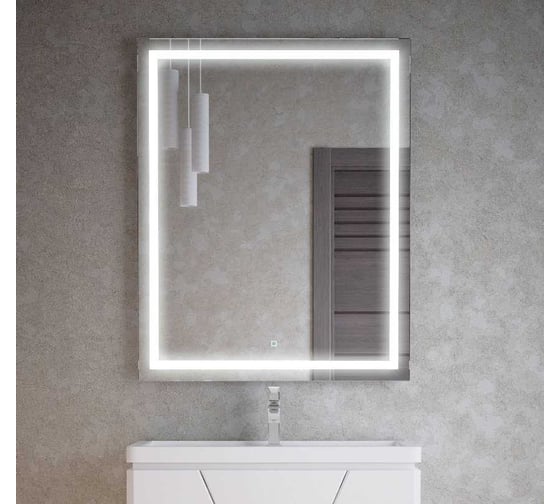 Зеркало Corozo LED Барго 600x800, горизонтальное/вертикальное, универсальное, сенсор SD-00001116