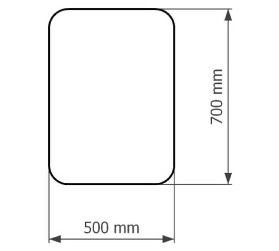 Зеркало Corozo LED Вега 500x700 SD-00001554
