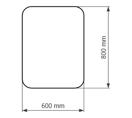 Зеркало Corozo LED Вега 600x800 SD-00001555