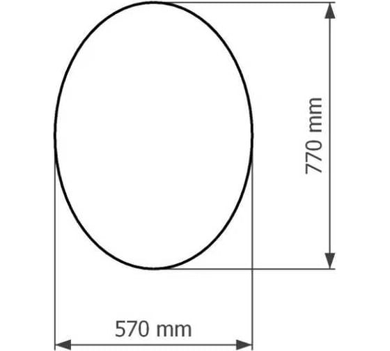 Зеркало Corozo LED Овал 570x770 SD-00001556