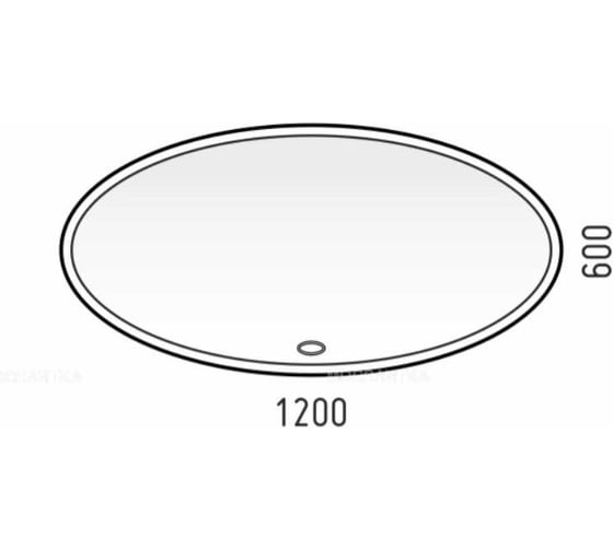 Зеркало Corozo LED Ориго 1200x600, сенсор SD-00001277