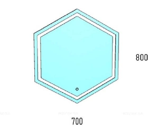 Зеркало Corozo LED Теор 700x800, сенсор SD-00000922