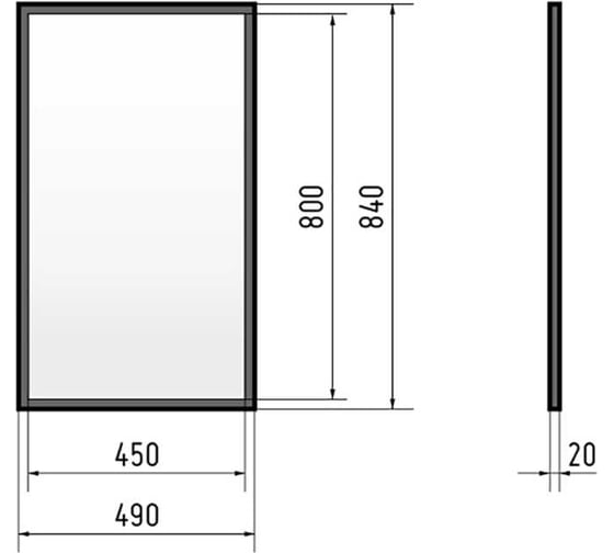 Зеркало Corozo Гера 450x800 SD-00001790