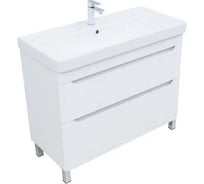 Тумба Logan TWIN 100 напольная, белый сатин (346054) 00346054