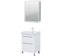 Тумба Logan TWIN 60 напольная, белый сатин (346052) 00346052