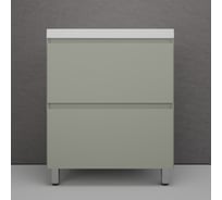 Тумба напольная Манхэттен 70 ЭМАЛЬ под ASTI 70 2 ящика PLUS олива, Style Line ЛС-00002376
