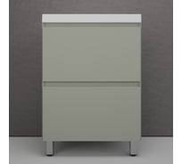 Тумба напольная Манхэттен 60 ЭМАЛЬ под ASTI 60 2 ящика PLUS олива, Style Line ЛС-00002379