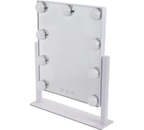 Зеркало с подсветкой BRABIX  9 LED-ламп, 3 режима свечения, 25x30 см, 220V 609335