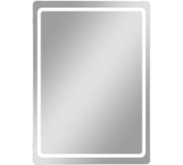 Зеркальный шкаф MIXLINE Симпл 500_700 ШВ универсальный, механический выключатель, светодиодная подсветка 556582